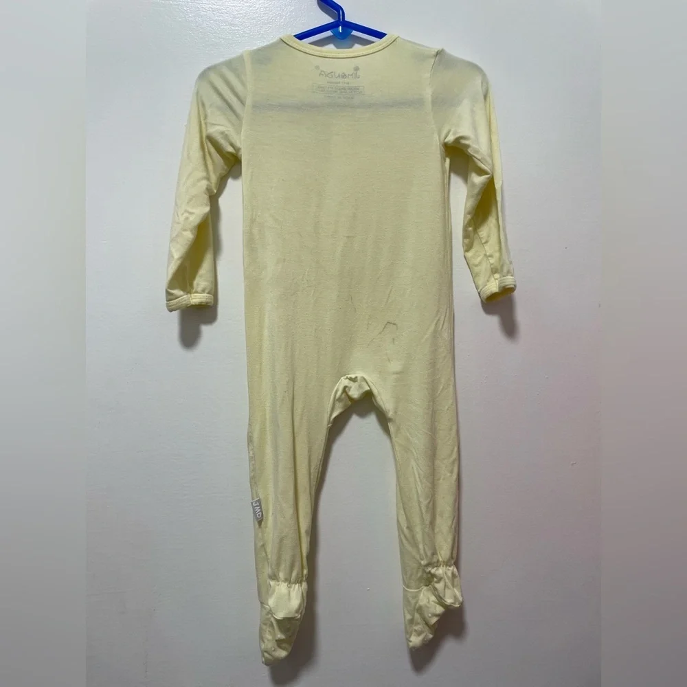 Jimonda bamboo Yellow Kids Footie Pajamas